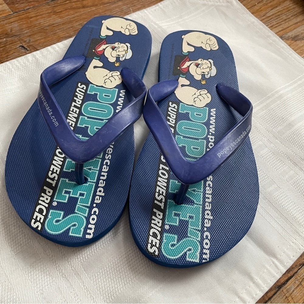 Popeyes flip flops